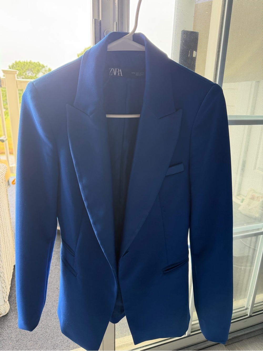 Zara Royal Blue Women's Tailored Blazer